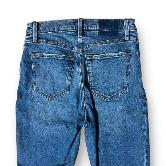 Abercrombie & Fitch Curve Love Ultra High Rise Ankle Straight Jean Distressed 26 - Picture 8 of 10